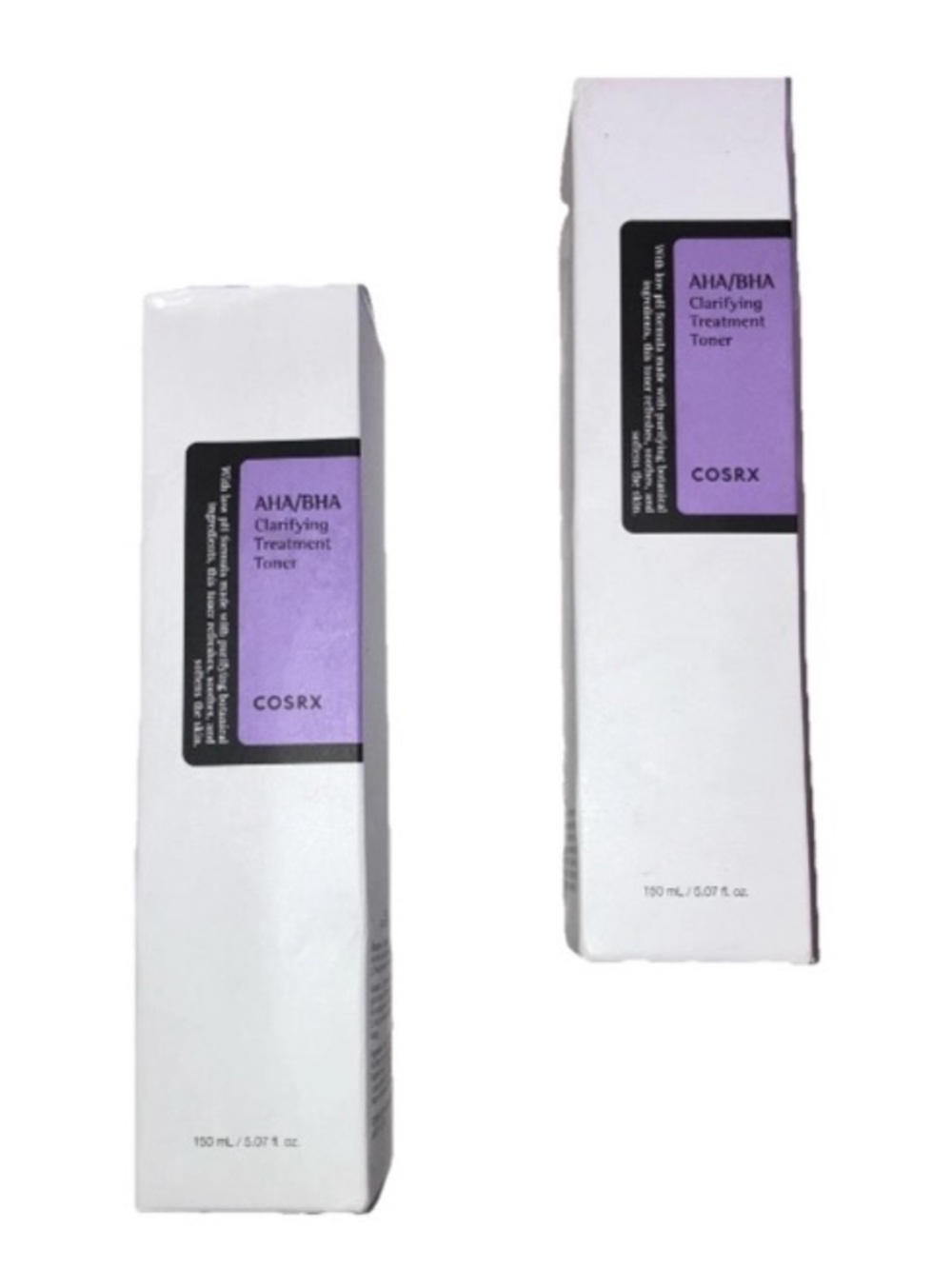 2 COSRX AHA/BHA Clarifying Treatment Face Body Skin Toner 150ml/5.07 Oz. Korean.
